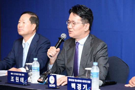 '7개→8개 구단' 조원태 KOVO 신임 총재, 리그 확대 노린다