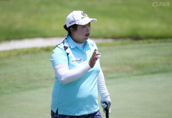 금호타이어여자오픈2라운드에서펑산산.사진=KLPGA