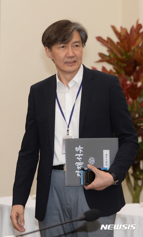 조국 민정수석(사진=뉴시스)