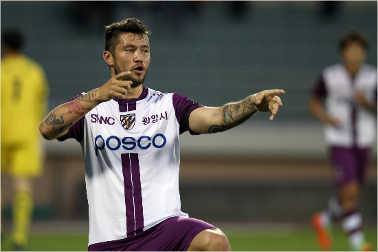 '해트트릭' 전남 페체신, K리그 클래식 21라운드 MVP