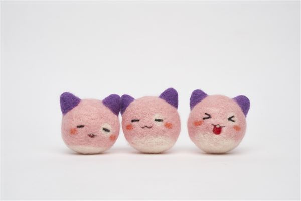 말랑완두 핑크빈 인형.