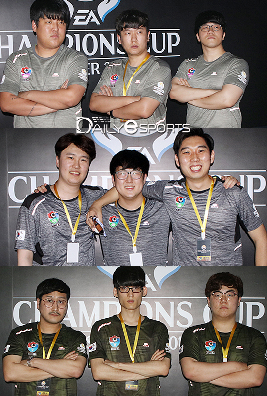 한국대표 아디다스 네메시스, 에이스, 엑스(위부터).