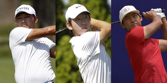 강성훈,노승열,김민휘(왼쪽부터).사진=AP뉴시스