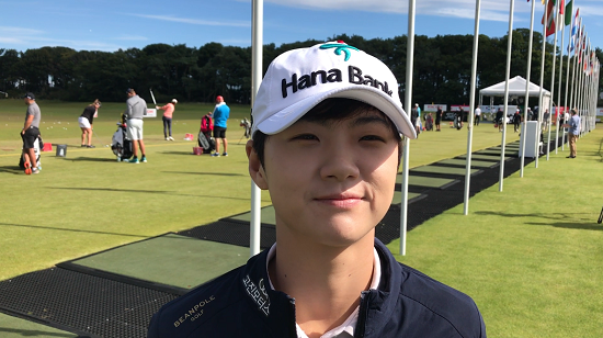 인터뷰하는박성현.사진=LPGA