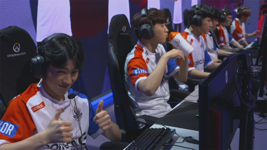 폴란드를 4대0으로 제압한 한국대표팀.(사진=오버워치 월드컵 중계 캡처)