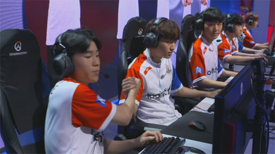 3전 전승으로 E조 1위를 차지한 한국대표팀.(사진=오버워치 월드컵 중계 캡처)