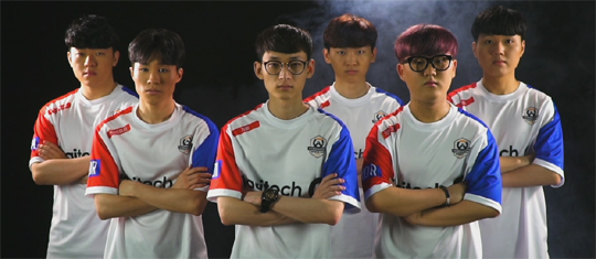 오버워치 월드컵 8강에 오른 한국대표팀.(사진=오버워치 월드컵 중계 캡처)