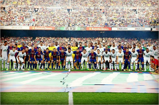 '전세기 추락 샤페코엔시 초청' 바르사의 특별한 출정식