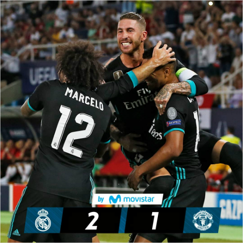 "호날두 없어도" 레알, 중원의 힘으로 슈퍼컵 우승