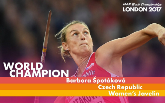 10년 만에 다시 최고 자리에 선 '창던지기 여제'