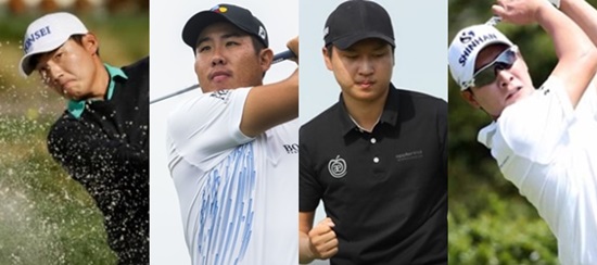 강성훈,안병훈,왕정훈,김경태.사진=AP뉴시스