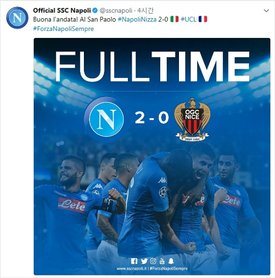 나폴리가 보여준 UCL 본선 합류의 당위성