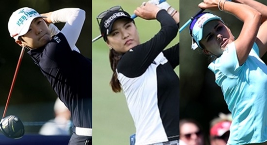세계랭킹3위박성현-1위유소연-2위렉시톰슨(왼쪽부터).사진=마니아리포트DB