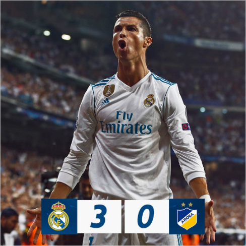 돌아온 호날두, 활짝 웃은 레알 마드리드