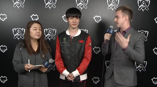 WE 'Mystic' 진성준. (사진=2017 롤드컵 중계 캡처)