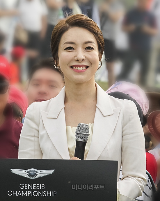 [포토]김미영 아나운서, 제네시스 챔피언십 시상식 사회