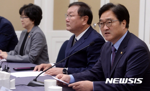 우원식 더불어민주당 원내대표(사진=뉴시스)