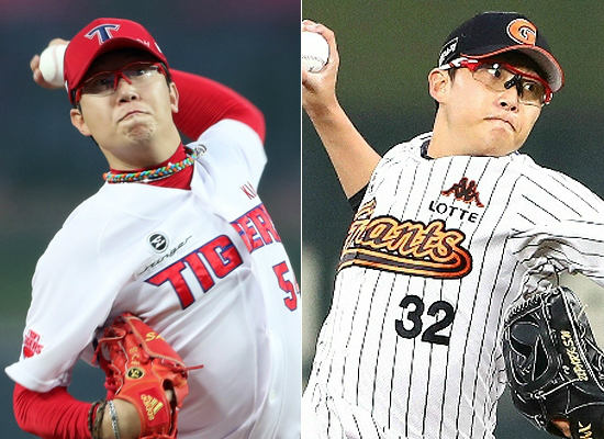 양현종과 박세웅…'안경 에이스'에 달린 KIA·롯데의 운명