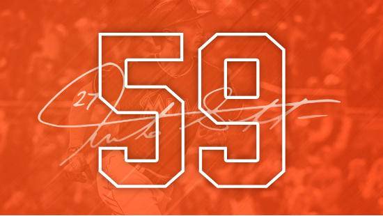 '강타자' 스탠턴, 58·59호 아치 작렬…60홈런까지 '-1'