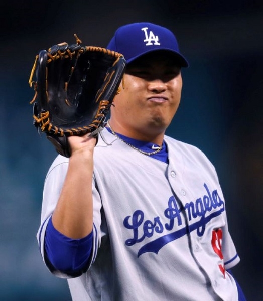 미국 메이저리그 로스앤젤레스 다저스의 류현진.(사진=Newsis).