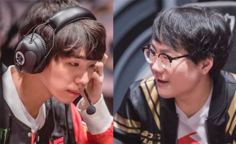 WE에서 서포터 경쟁을 펼치고 있는 '벤' 남동현과 '제로' 윤경섭(사진=라이엇게임즈 제공).