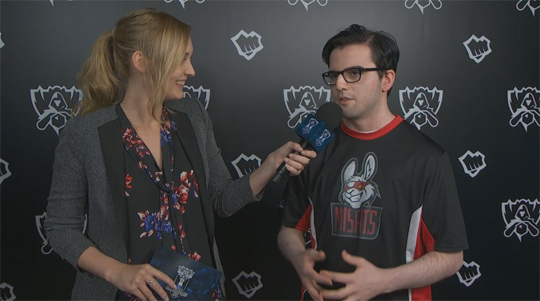 미스피츠에 첫 승을 선사한 누바르 사라피안.(사진=롤드컵 중계 캡처)