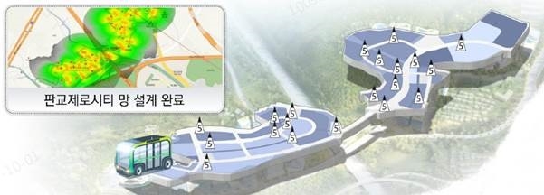 판교제로시티 5G 무선망 설계 예시도 (KT사진=KT)