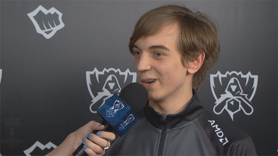 프나틱 미드 라이너 'Caps' 라스무스 빈테르.(사진=롤드컵 중계 캡처)