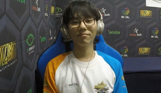 '설다비' 김승진. (사진=WEGL 하스스톤 중계 캡처)
