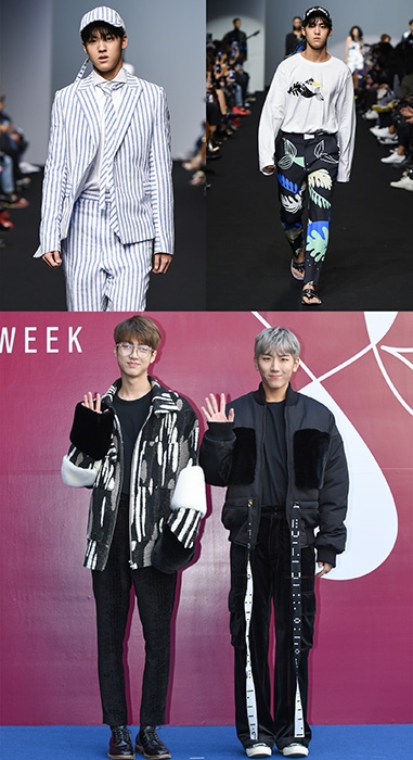 마이틴 송유빈, 데뷔 후 처음 런웨이 입성...'매력 발산'