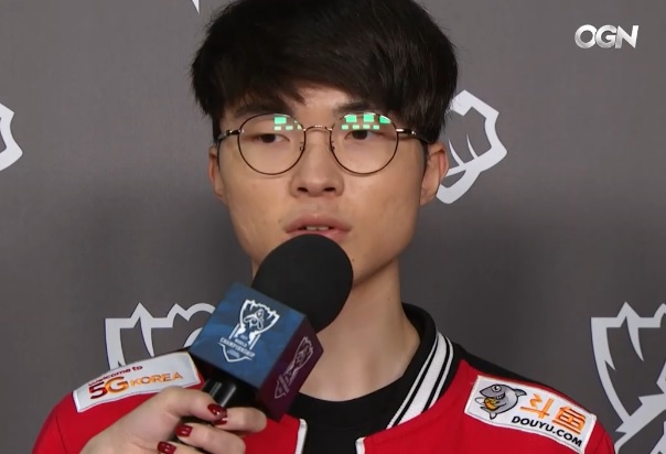 SK텔레콤 T1의 미드 라이너 '페이커' 이상혁(사진=OGN 생중계 화면 캡처).