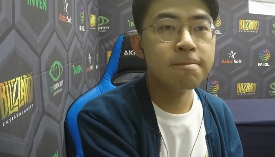 '크라니쉬' 백학준. (사진=WEGL 하스스톤 중계 캡처)