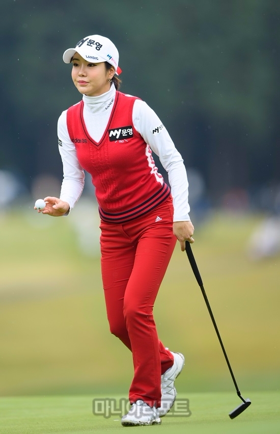 지난 주 JLPGA투어 히구치 히사코 미쯔비시 레이디스 2라운드에서 안신애. 사진=마니아리포트 DB