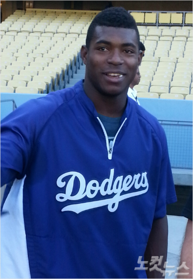 '악몽의 날' 지난 2일(한국 시각) 휴스턴과 월드시리즈 7차전에서 패해 준우승에 머문 LA 다저스 야시엘 푸이그는 그날 집까지 털리는 악재를 맞았다.(사진=노컷뉴스DB)