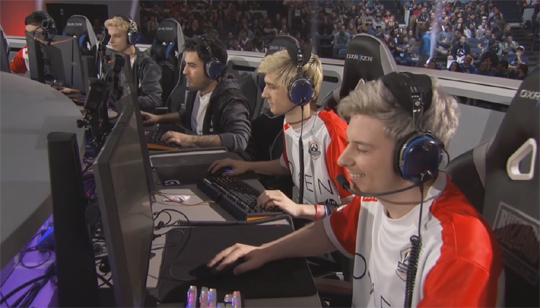 스웨덴을 꺾고 결승에 오른 캐나다.(사진=오버워치 월드컵 중계 캡처)