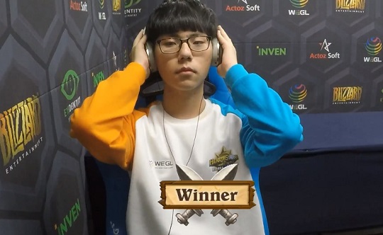 '설다비' 김승진. (사진=WEGL 중계 캡처)