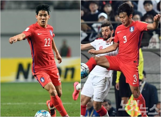 전북, 그리도 대표팀에서 한솥밥을 먹는 측면 수비수 최철순(왼쪽)과 김진수. (자료사진)