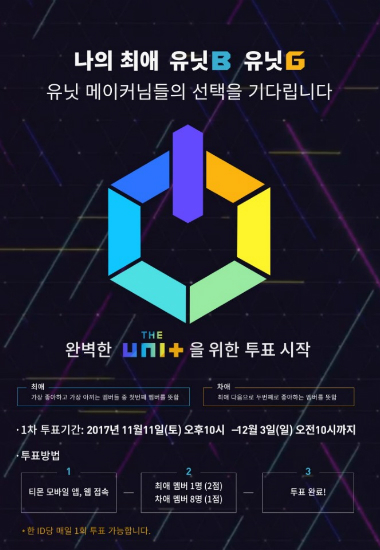 126명이 기다린다…‘더유닛’, 국민 유닛 투표 시작
