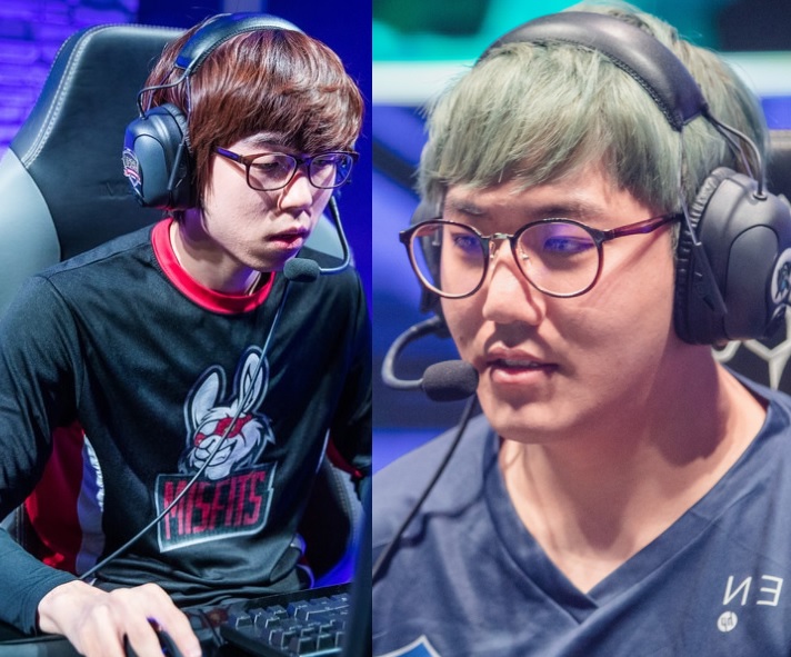 LoL 올스타전 2017에 출전하는 미스피츠 '이그나' 이동근(왼쪽)과 페네르바체의 '프로즌' 김태일.