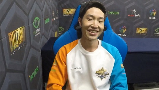 '수니' 남상수. (사진=WEGL 하스스톤 중계 캡처)