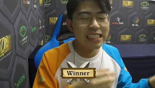 '크라니시' 백학준. (사진=WEGL 중계 캡처)