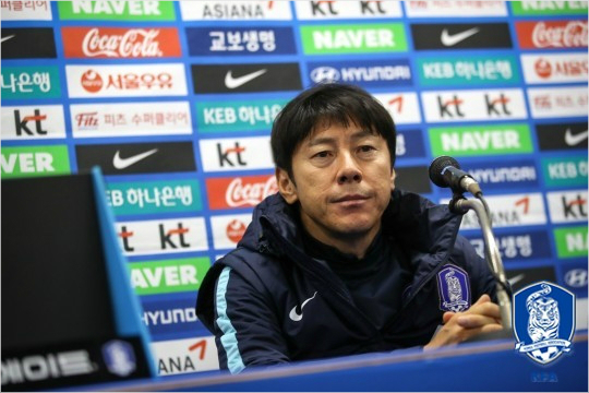 신태용 축구대표팀 감독은 콜롬비아전 승리의 기쁨은 뒤로하고 세르비아를 상대로 새로운 도전을 시작한다는 각오를 선보였다.(사진=대한축구협회 제공)