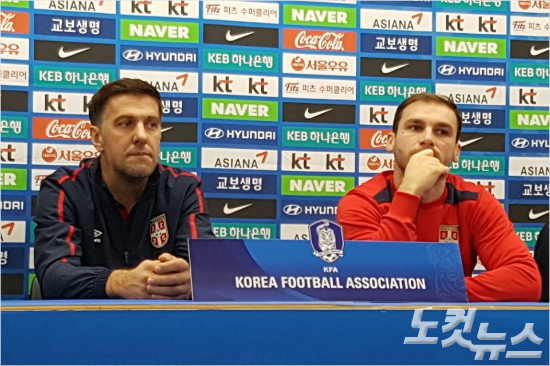 세르비아 축구대표팀은 중국에 이어 한국을 상대하는 평가전을 2018 러시아월드컵을 대비하는 테스트라며 분명하게 선을 그었다. 오해원기자