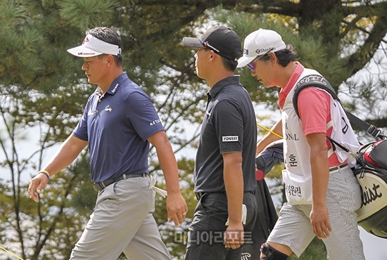 최경주, 김시우. 사진=마니아리포트 DB