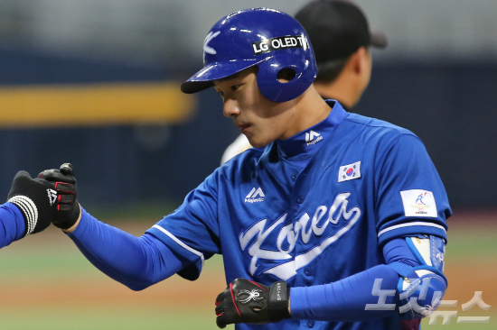 한국 야구대표팀의 4번 타자로 나설 김하성. (사진=KBO 제공)
