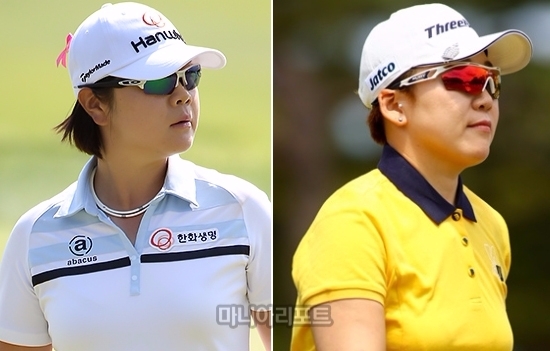 이민영, 신지애. 사진=마니아리포트 DB