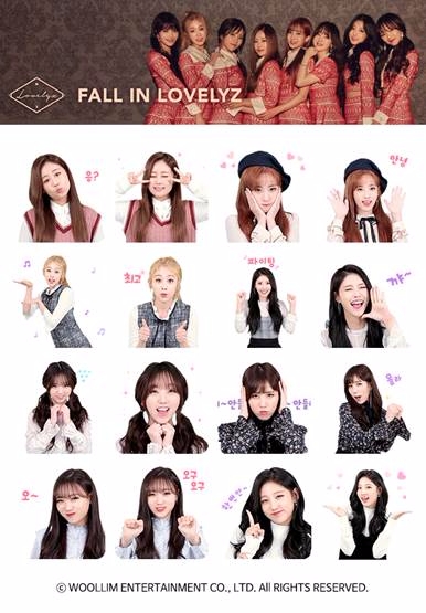 다날엔터 “러블리즈의 러블리한 이모티콘에 빠져보세요”