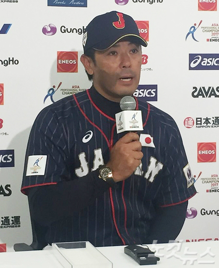 일본 야구대표팀의 사령탑 이나바 아쓰노리 감독. (사진=노컷뉴스)