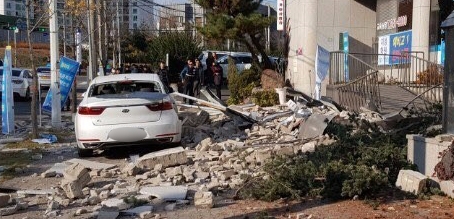 지난해 11월 발생한 포항 지진 당시 현장. (사진=뉴시스)