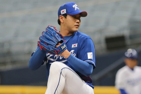 한국 야구대표팀의 투수 김윤동. (사진=KBO 제공)